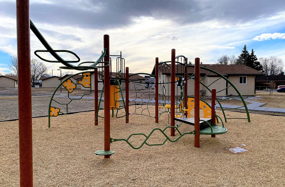 Climbing structure at Alamosa Housing Authority playground
